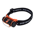 Black - Front - Portwest Rechargeable USB Head Torch