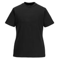Black - Front - Portwest Womens-Ladies Plain T-Shirt