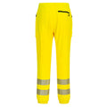 Yellow-Black - Back - Portwest Mens KX3 Flexi Hi-Vis Trousers