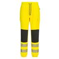Yellow-Black - Front - Portwest Mens KX3 Flexi Hi-Vis Trousers