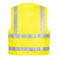 Yellow - Back - Portwest Mens Flame Resistant Hi-Vis Vest