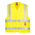 Yellow - Front - Portwest Mens Flame Resistant Hi-Vis Vest