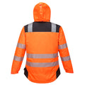 Orange-Black - Back - Portwest Mens PW3 Hi-Vis Winter Jacket