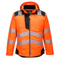 Orange-Black - Front - Portwest Mens PW3 Hi-Vis Winter Jacket