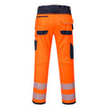 Orange-Navy - Back - Portwest Mens PW3 High-Vis Work Trousers