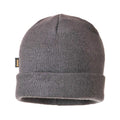 Grey - Front - Portwest Unisex Adult Knitted Beanie