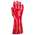 Red - Back - Portwest Unisex Adult PVC Welding Gauntlets
