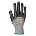 Black - Back - Portwest Unisex Adult A621 Nitrile Foam Cut Resistant Gloves