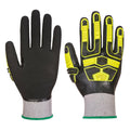 Grey-Black - Front - Portwest Unisex Adult AP55 Waterproof Cut Resistant Gloves