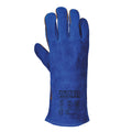 Blue - Back - Portwest Unisex Adult A510 Leather Welding Gauntlets