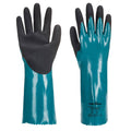 Blue-Black - Front - Portwest Unisex Adult AP60 Sandy Grip Lite Chemical Gauntlet
