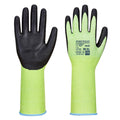 Green-Black - Front - Portwest Unisex Adult A632 Long Cuff Cut Resistant Gloves