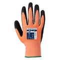 Amber-Black - Back - Portwest Unisex Adult A643 Nitrile Foam Cut Resistant Gloves