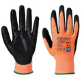 Amber-Black - Front - Portwest Unisex Adult A643 Nitrile Foam Cut Resistant Gloves