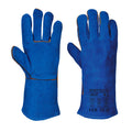 Blue - Front - Portwest Unisex Adult A510 Leather Welding Gauntlets