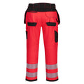 Red-Black - Back - Portwest Mens T501 Hi-Vis Work Trousers