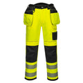 Yellow-Black - Front - Portwest Mens T501 Hi-Vis Work Trousers