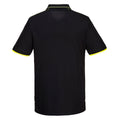 Black - Back - Portwest Mens WX3 Eco Friendly Polo Shirt