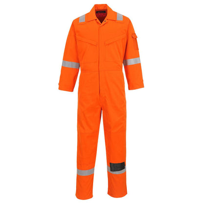 Orange - Front - Portwest Unisex Adult Gold Araflame Overalls
