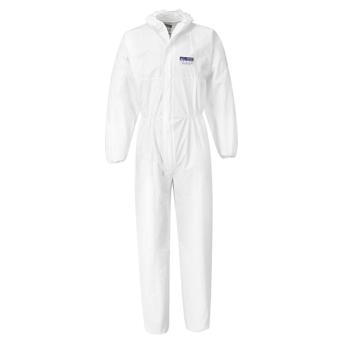 White - Front - Portwest Unisex Adult Microporous Overalls (Pack of 50)