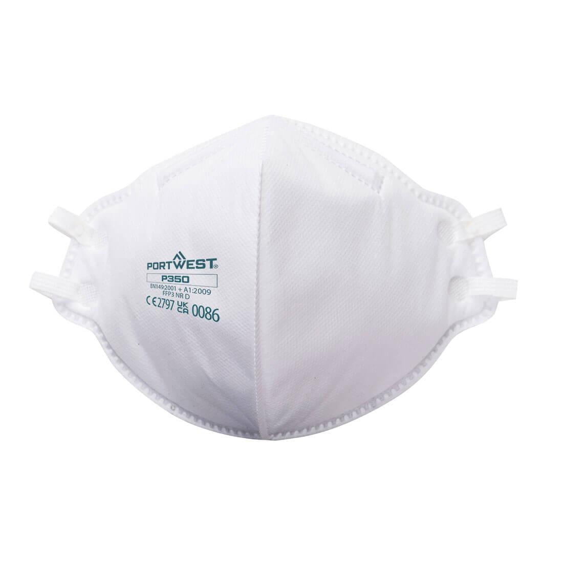 White - Front - Portwest Dolomite P350 Disposable Respirator Mask (Pack of 20)