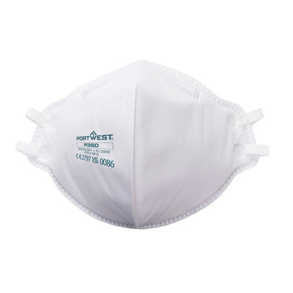 White - Front - Portwest Dolomite P350 Disposable Respirator Mask (Pack of 20)