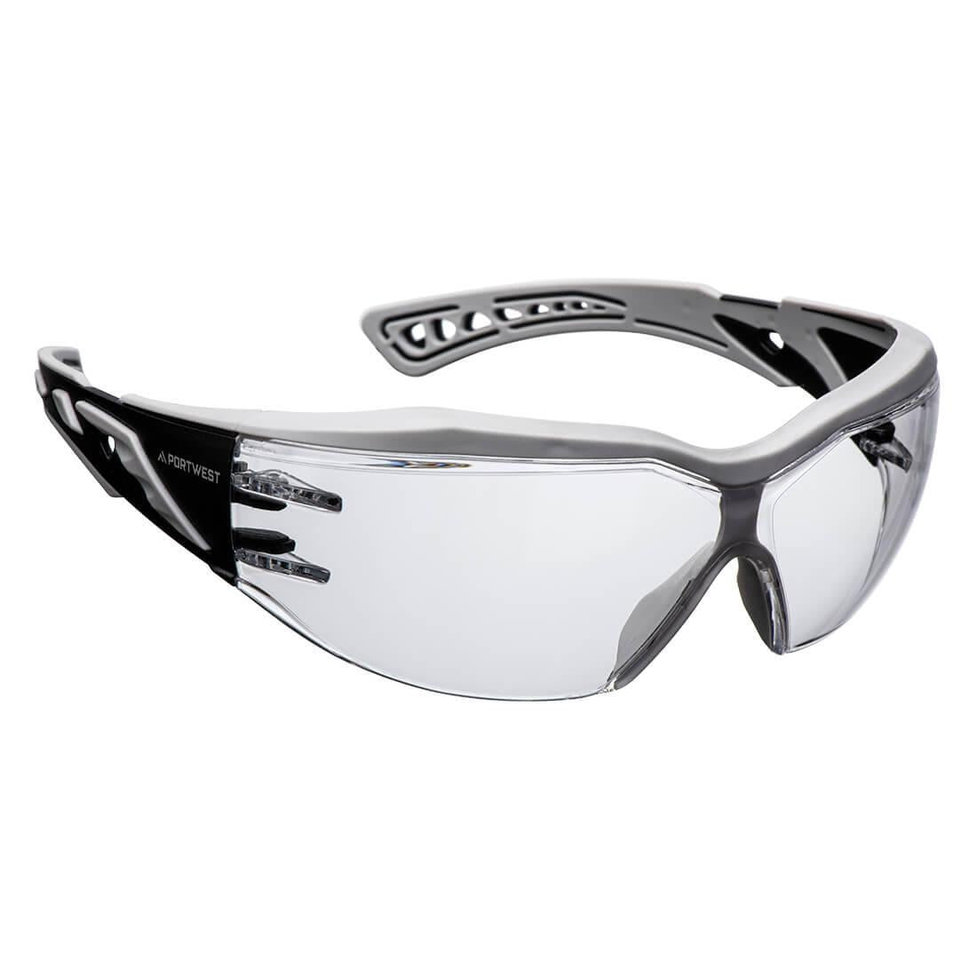 Clear - Back - Portwest PS20 Dynamic Plus KN Safety Glasses