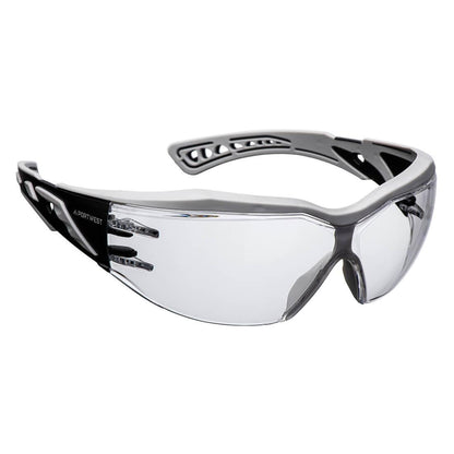 Clear - Back - Portwest PS20 Dynamic Plus KN Safety Glasses