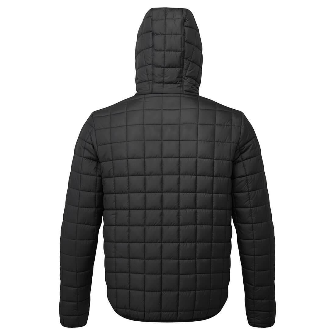 Black - Side - Portwest Unisex Adult Square Padded Jacket