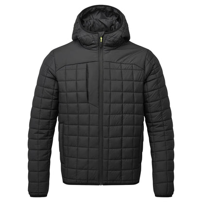Black - Front - Portwest Unisex Adult Square Padded Jacket