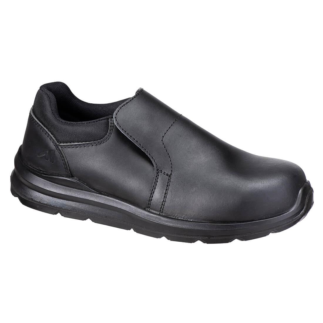 Black - Front - Portwest Unisex Adult S3S SR FO Composite Slip-on Safety Shoes