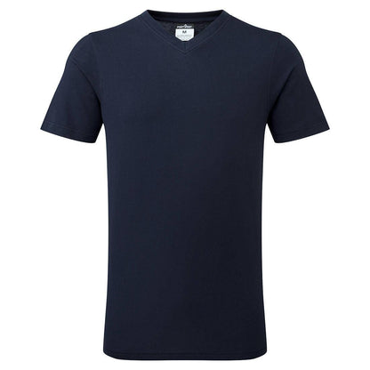 Navy - Back - Portwest Mens Cotton V Neck T-Shirt