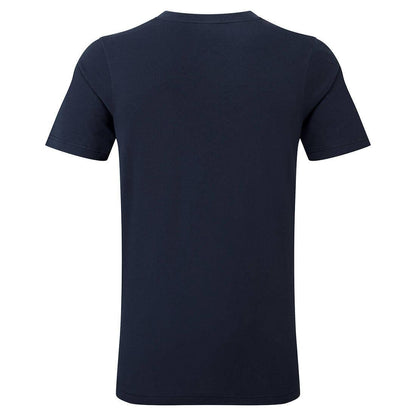 Navy - Side - Portwest Mens Cotton V Neck T-Shirt