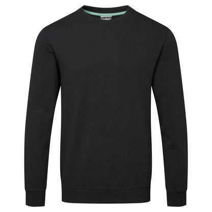 Black - Front - Portwest Mens Organic Cotton Recyclable Jumper