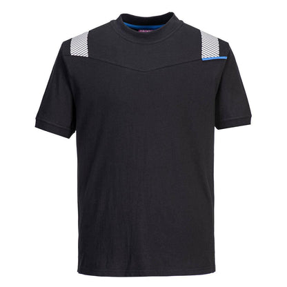 Black - Back - Portwest Unisex Adult WX3 FR Modaflame T-Shirt