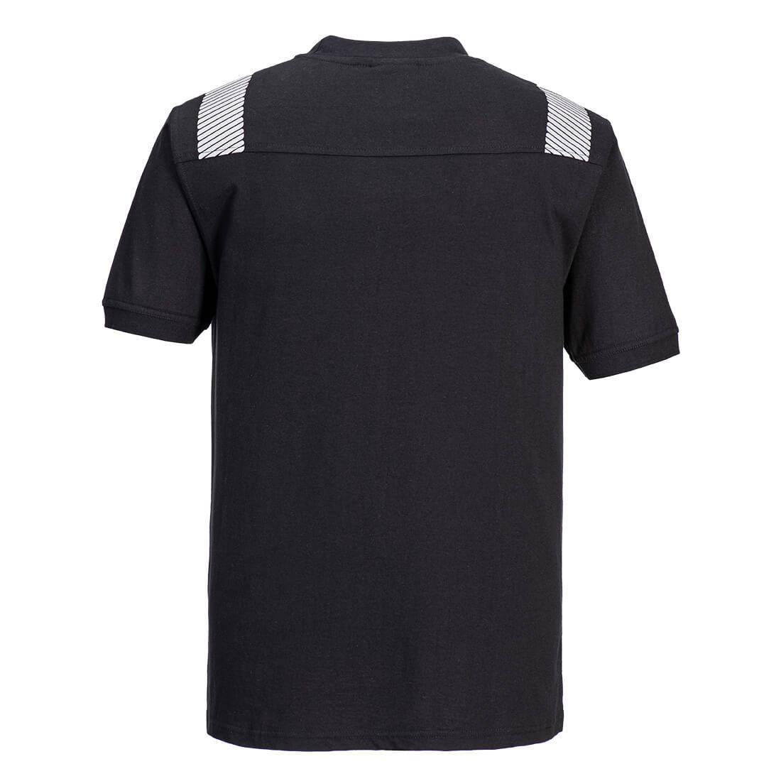 Black - Side - Portwest Unisex Adult WX3 FR Modaflame T-Shirt