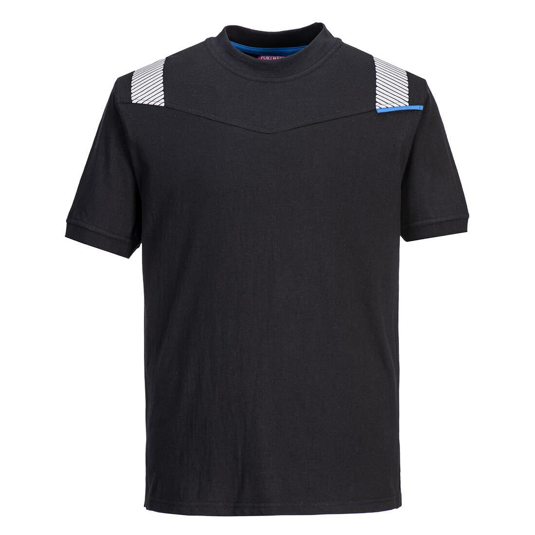 Black - Front - Portwest Unisex Adult WX3 FR Modaflame T-Shirt