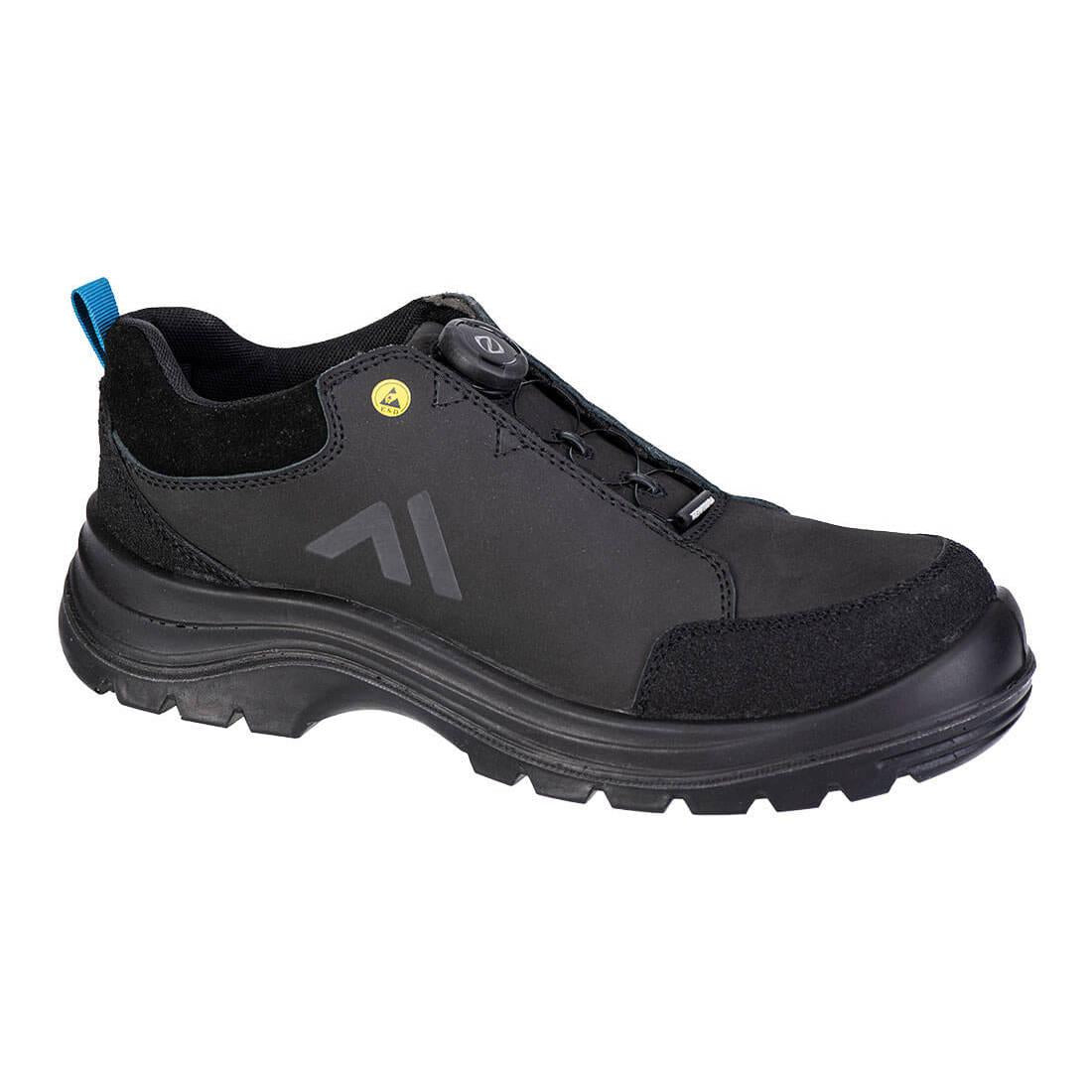 Black-Blue - Back - Portwest Unisex Adult Ridged Leather Safety Shoes