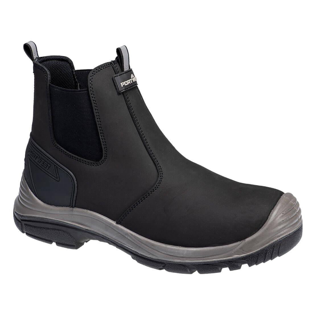 Black-Grey - Front - Portwest Unisex Adult S7 SC FO SR Action Nubuck Dealer Boots