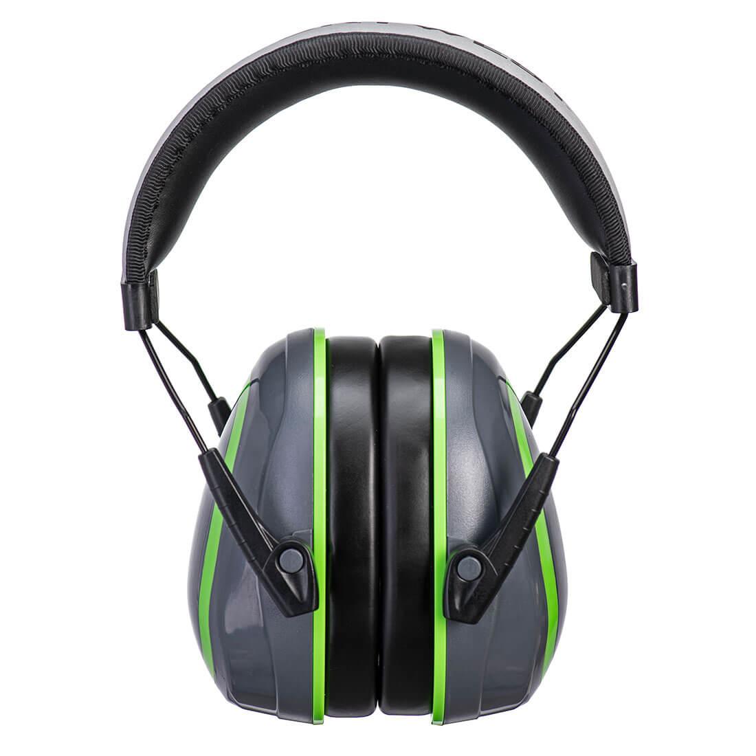 Grey-Green - Front - Portwest HV Extreme Low Clip-On Ear Defenders
