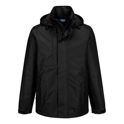 Black - Front - Portwest Unisex Adult WX2 Eco Jacket