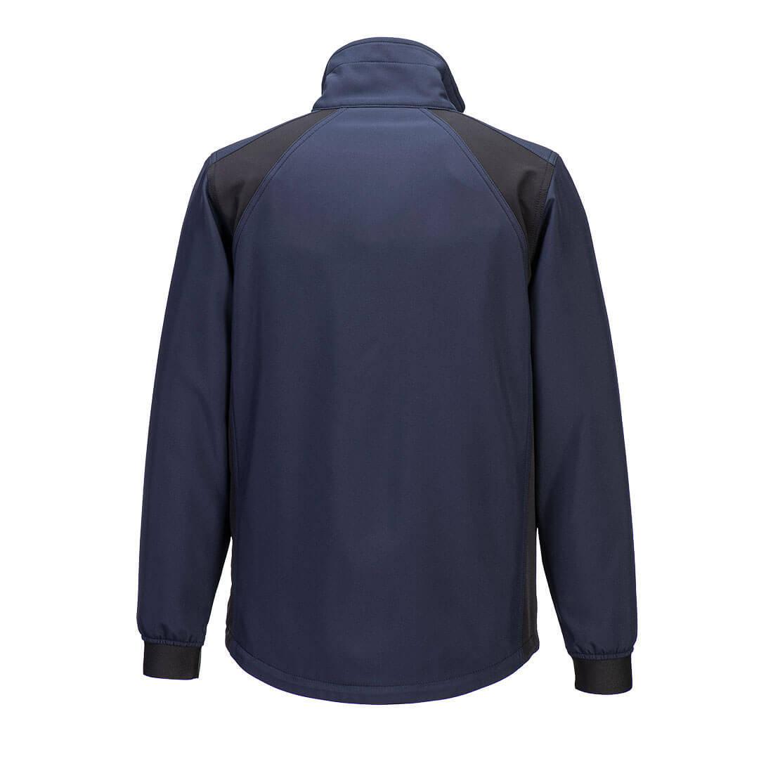 Dark Navy - Back - Portwest Mens WX2 Eco 2 Layer Soft Shell Jacket