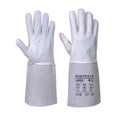 Grey - Front - Portwest Unisex Adult TIG Welding Gauntlets