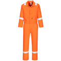 Orange - Front - Portwest Mens Iona Cotton Wear to Work Overalls