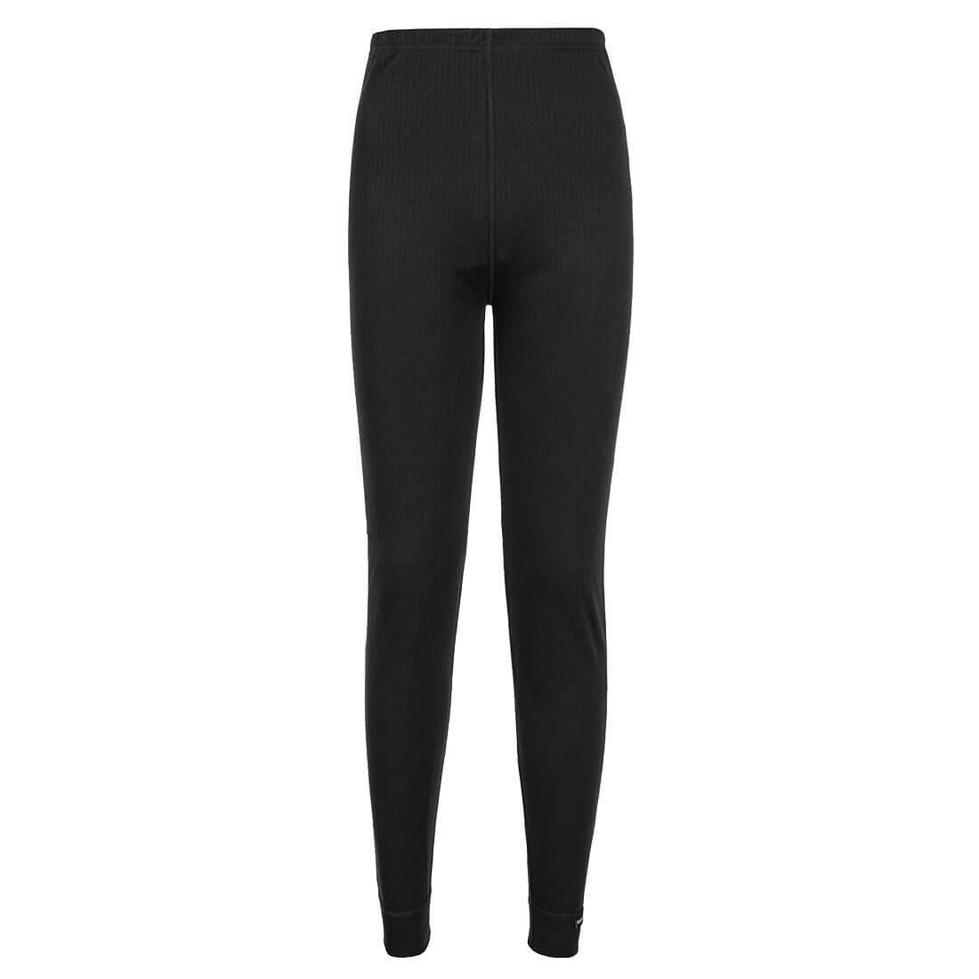 Black - Back - Portwest Womens-Ladies Thermal Bottoms