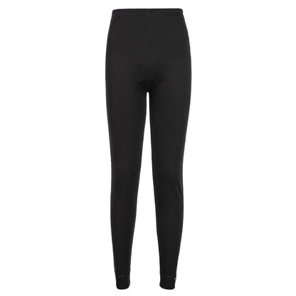 Black - Back - Portwest Womens-Ladies Thermal Bottoms