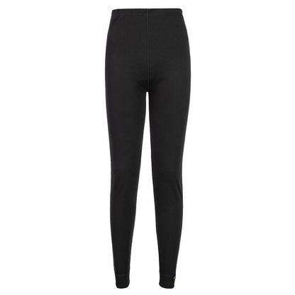Black - Front - Portwest Womens-Ladies Thermal Bottoms
