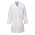 White - Front - Portwest Mens Lab Coat