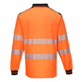 Orange-Black - Back - Portwest Mens PW3 Cotton Hi-Vis Safety Polo Shirt