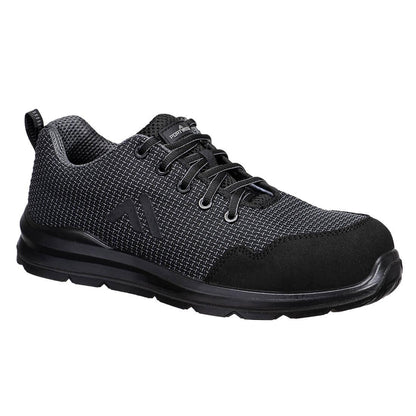 Grey - Front - Portwest Unisex Adult S3S SR FO Composite Toecap Safety Trainers